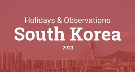 South Korea Holidays 2023